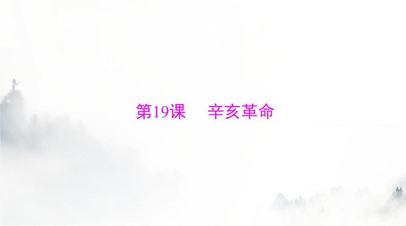 2024年高考历史一轮复习必修中外历史纲要(上)第六单元第19课辛亥革命课件03