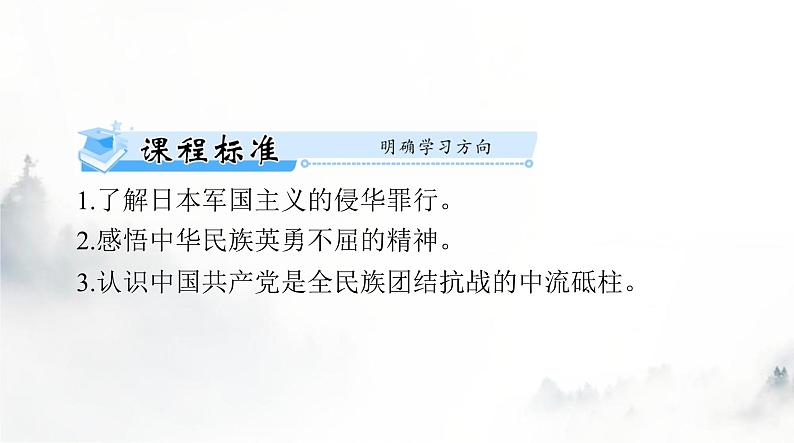 2024年高考历史一轮复习必修中外历史纲要(上)第八单元第23课从局部抗战到全面抗战课件04