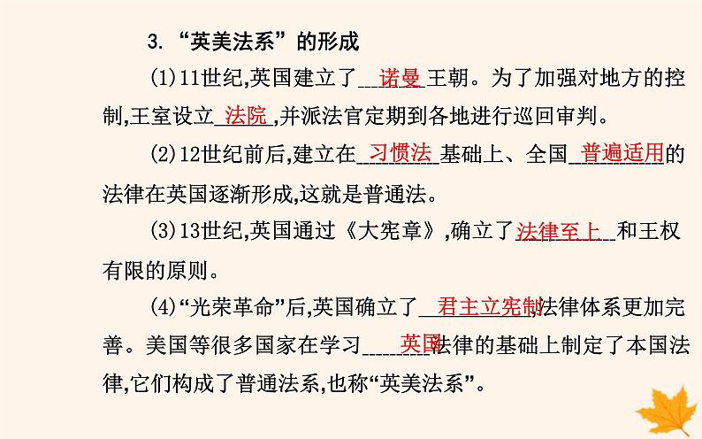 新教材2023高中历史第三单元法律与教化第9课近代西方的法律与教化课件部编版选择性必修106