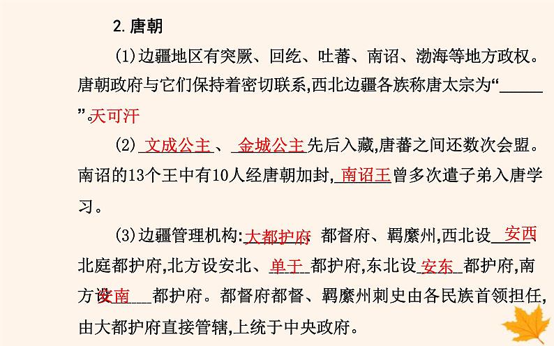 新教材2023高中历史第四单元民族关系与国家关系第11课中国古代的民族关系与对外交往课件部编版选择性必修107