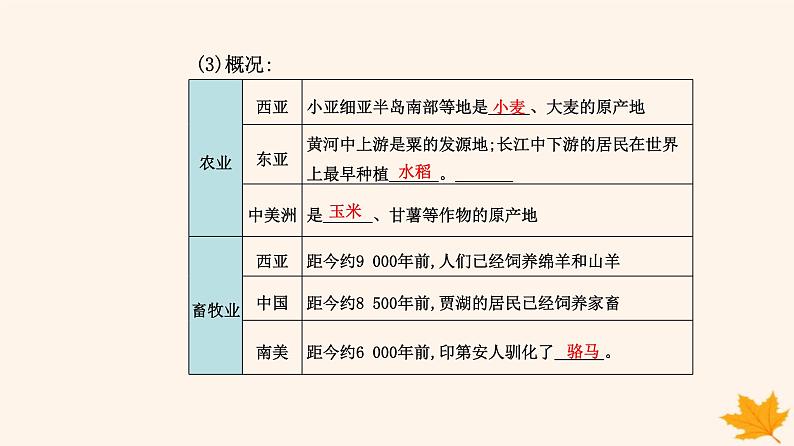 新教材2023高中历史第一单元食物生产与社会生活第1课从食物采集到食物生产课件部编版选择性必修2第5页