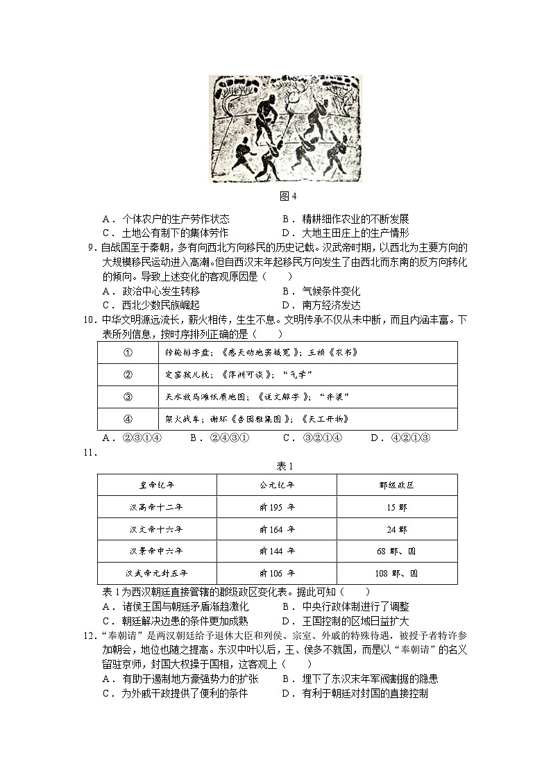 人教统编版高中历史必修中外历史纲要 第四课西汉与东汉--统一多民族封建国家的巩固 课件+教案+同步分层练习(含答案)02