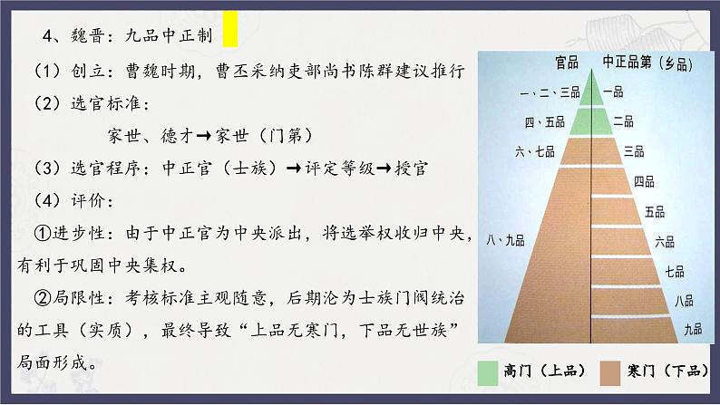 人教统编版高中历史必修中外历史纲要 第七课 隋唐制度的变化与创新 课件+教案+同步分层练习(含答案)08