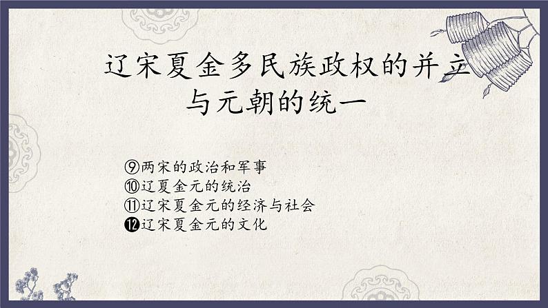 人教统编版高中历史必修中外历史纲要 第十二课 辽宋夏金元的文化 课件+教案+同步分层练习(含答案)01