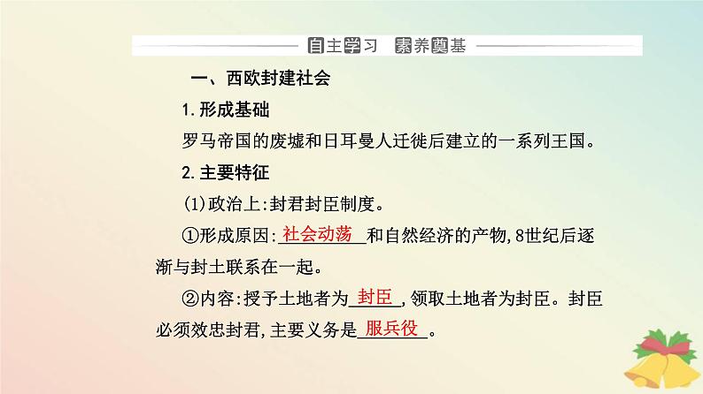 新教材2023高中历史第二单元中古时期的世界第3课中古时期的欧洲课件部编版必修中外历史纲要下03