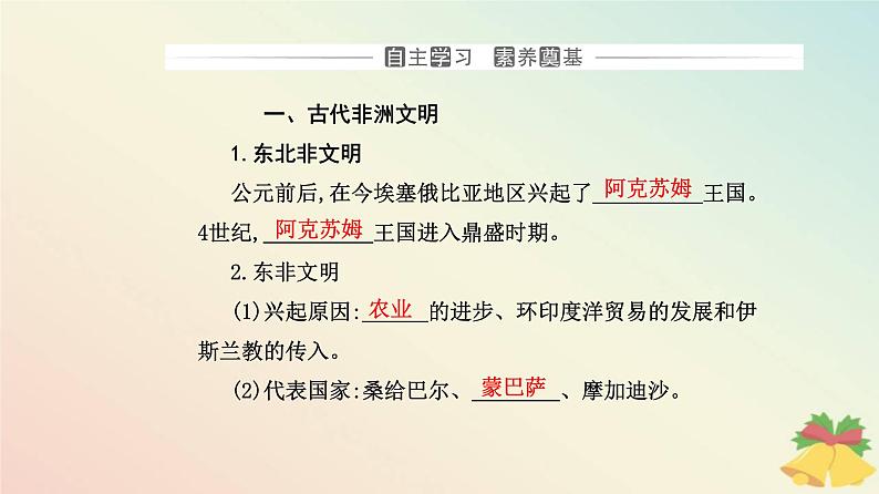 新教材2023高中历史第二单元中古时期的世界第5课古代非洲与美洲课件部编版必修中外历史纲要下03