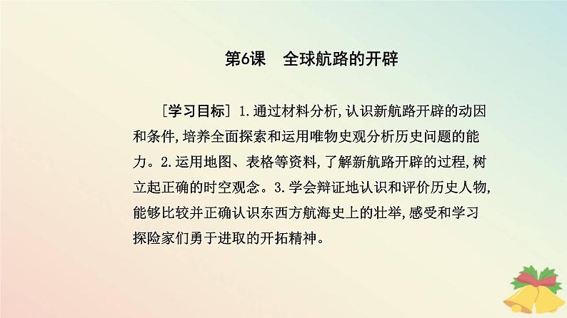 新教材2023高中历史第三单元走向整体的世界第6课全球航路的开辟课件部编版必修中外历史纲要下第2页