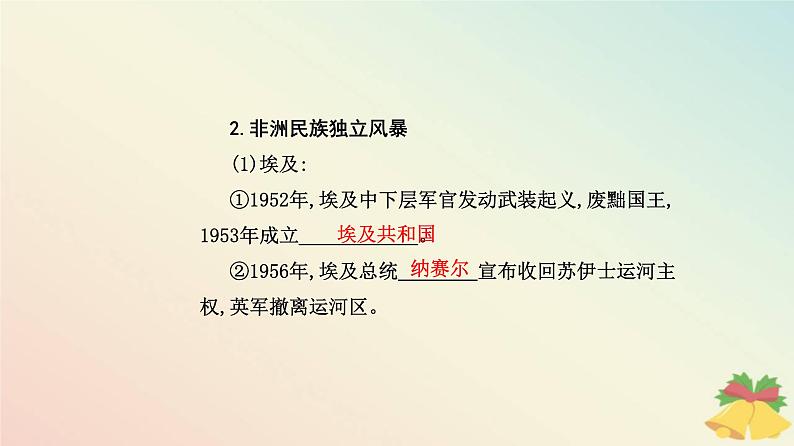 新教材2023高中历史第八单元20世纪下半叶世界的新变化第21课世界殖民体系的瓦解与新兴国家的发展课件部编版必修中外历史纲要下第5页