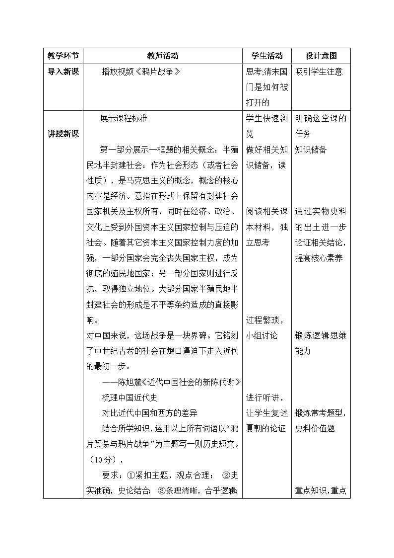 人教统编版高中历史必修中外历史纲要 第十六课 两次鸦片战争 课件+教案+同步分层练习(含答案)02