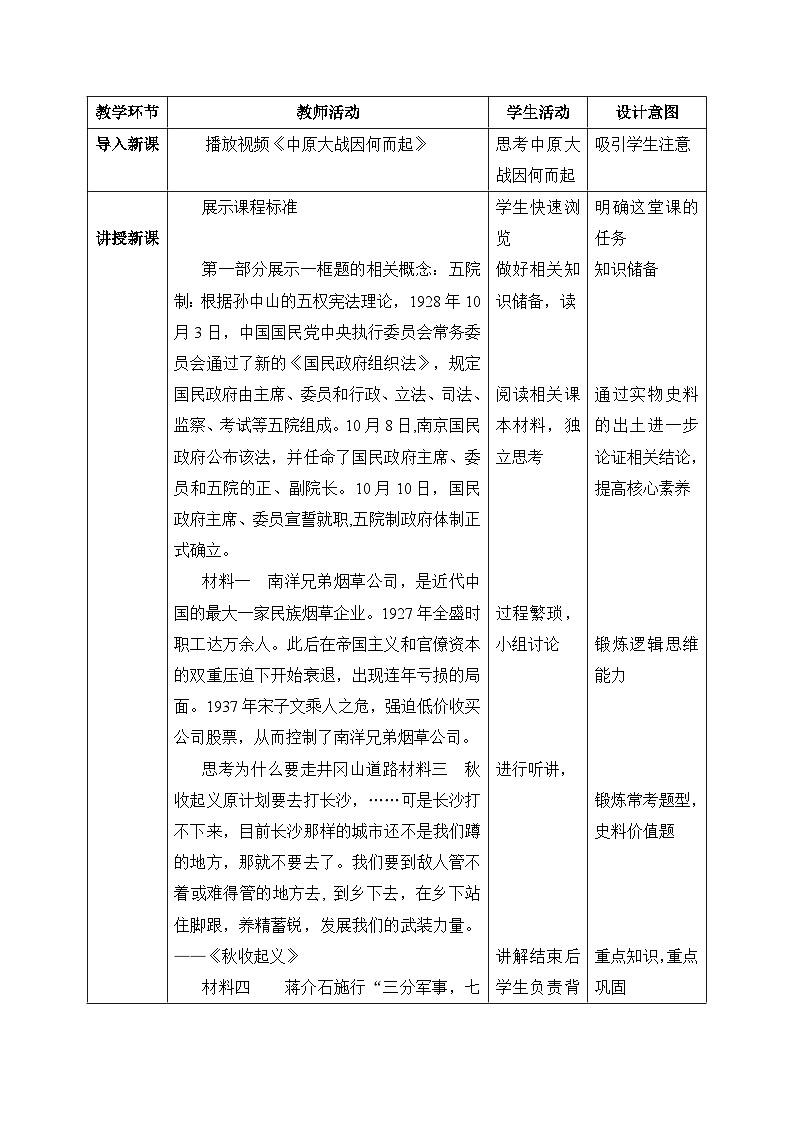 人教统编版高中历史必修中外历史纲要 第二十二课 南京国民政府的统治和中国共产党开辟革命新道路 课件+教案+同步分层练习(含答案)02