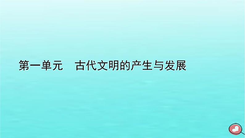 新教材2023年高中历史第1单元古代文明的产生与发展第1课文明的产生与早期发展课件部编版必修中外历史纲要下01