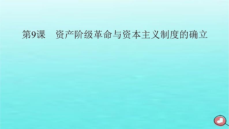 新教材2023年高中历史第4单元资本主义制度的确立第9课资产阶级革命与资本主义制度的确立课件部编版必修中外历史纲要下02