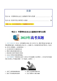 十年(14-23)高考历史真题分项汇编 专题10  改革开放与社会主义现代化建设新时期（2份打包，原卷版+解析版）