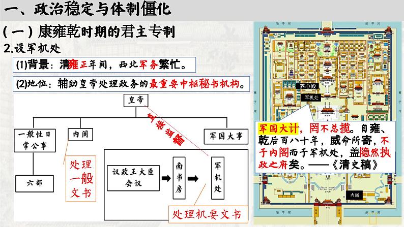 高中历史统编版必修中外历史纲要上课件第14课清朝前中期的鼎盛与危机03