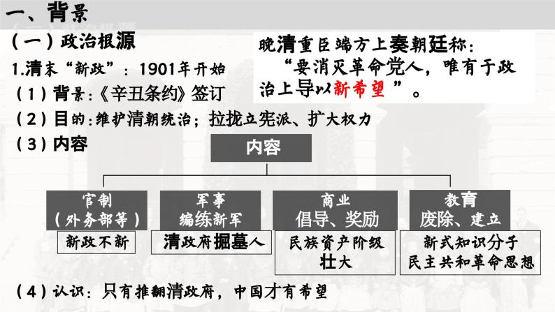 高中历史统编版必修中外历史纲要上课件第19课辛亥革命04