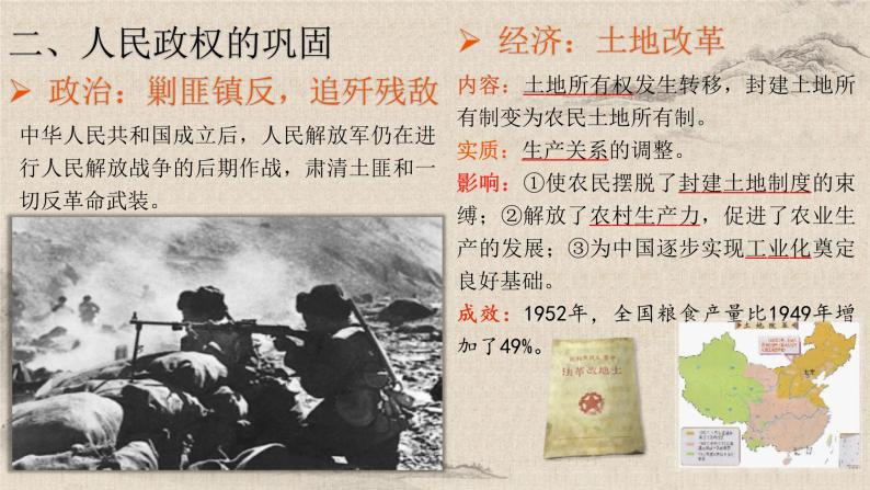 统编版高中历史必修上册第25课 中华人民共和国成立和向社会主义的过渡课件+分层作业06