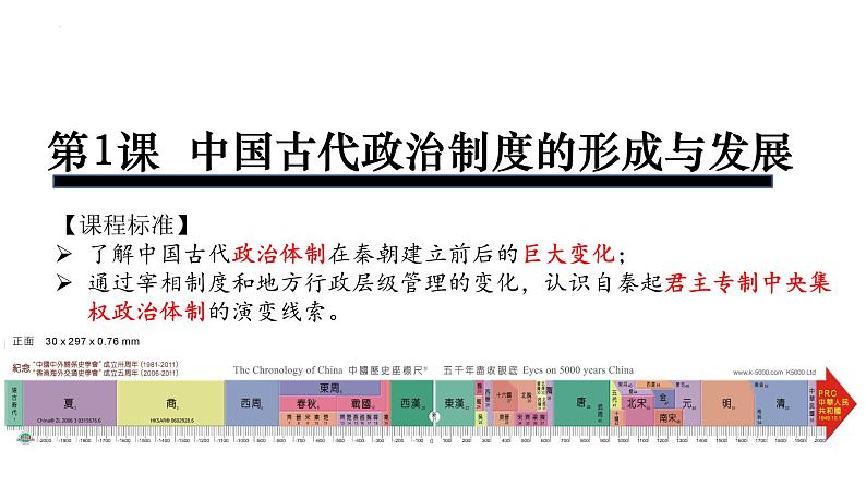 第1课 中国古代政治制度的形成与发展 课件--2024届高三历史统编版（2019）选择性必修1国家制度与社会治理一轮复习第2页