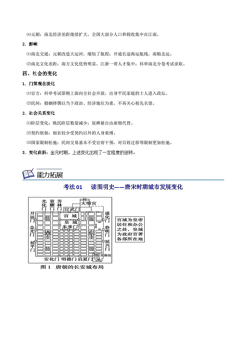 【同步讲义】高中历史（中外历史纲要上）-第11课《辽宋夏金元的经济与社会》讲义03