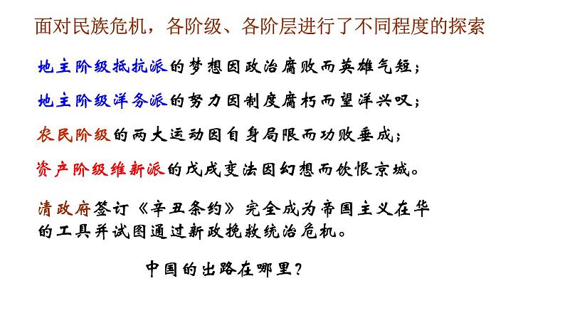 专题十八 辛亥革命——中国真正意义上的民主革命开端 - 备战2023年高考历史系统性针对性专题复习（全国通用）课件PPT第3页