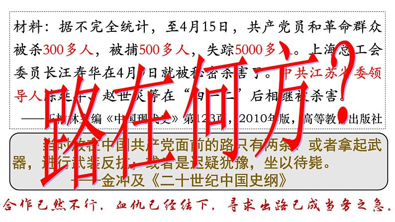 高教版中职高一历史全一册 第18课 中国革命的新局面和新道路 课件第4页