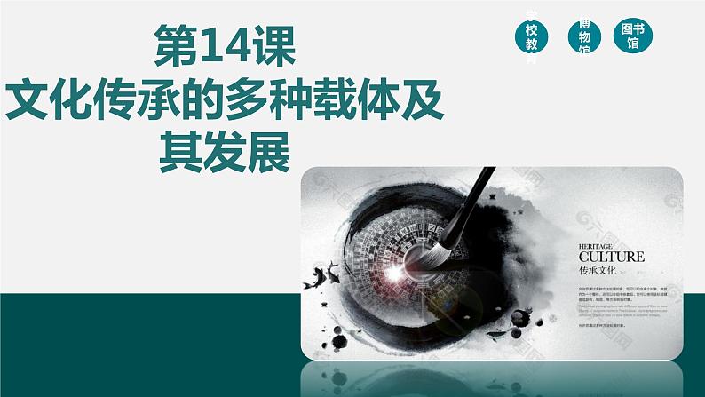 第14课 文化传承的多种载体及其发展-【备课无忧】2021-2022学年高二历史精美同步课件（选择性必修3文化交流与传播）02