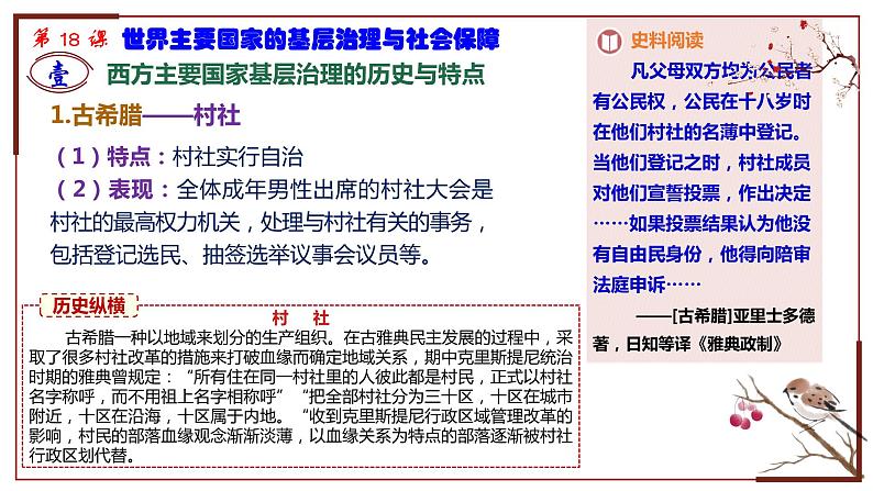 第18课 世界主要国家的基层治理与社会保障 课件-2021-2022学年统编版（2019）高中历史选择性必修一04