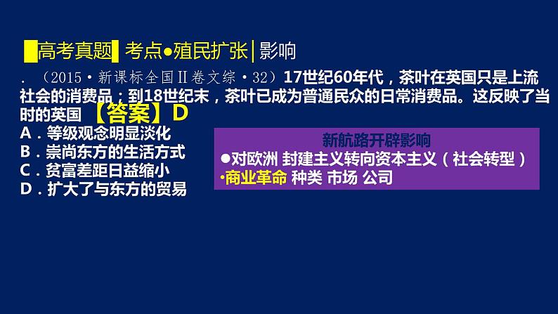 专题13 手工工场时期西方世界-2020年高考历史二轮专题复习讲义课件PPT第7页