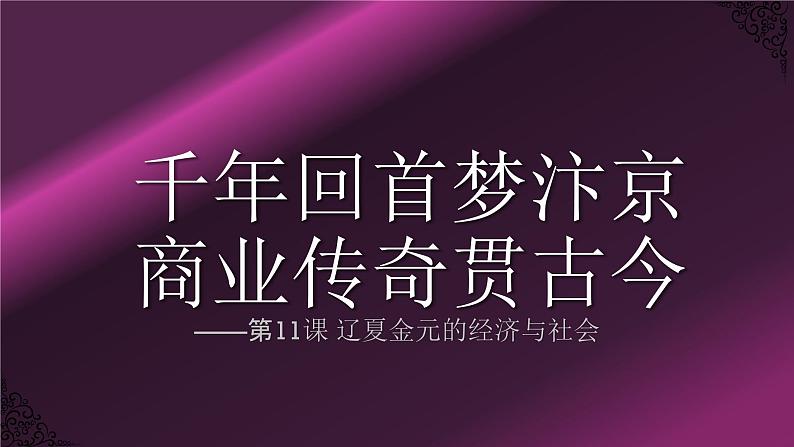 第11课 辽夏金元的经济与社会-2021-2022学年高一历史一站式精品备课课件（中外历史纲要上）第2页