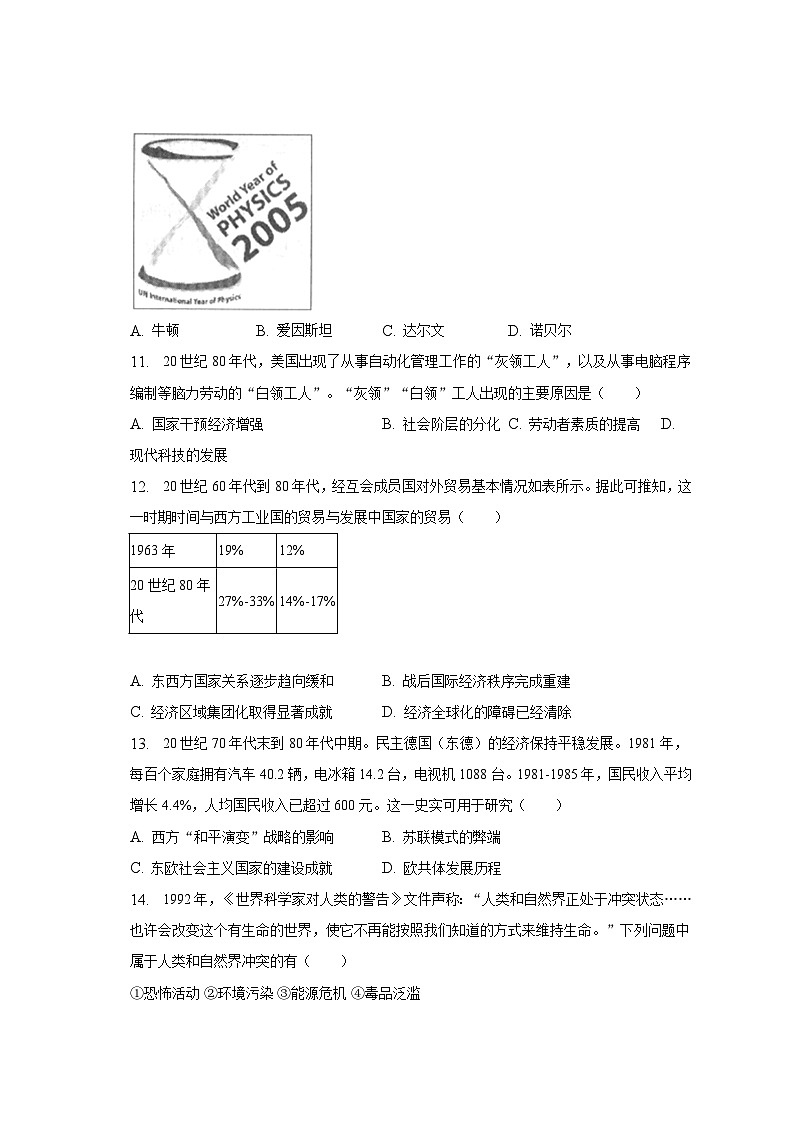 2023-2024学年河南省洛阳第二高级中学高二（上）入学历史试卷（含解析）03