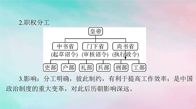 2024届高考历史一轮总复习必修中外历史纲要上第二单元第7课隋唐制度的变化与创新课件06