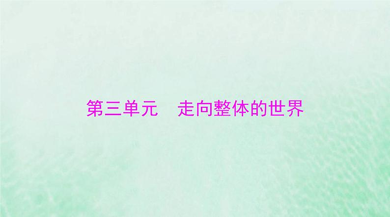 2024届高考历史一轮总复习必修中外历史纲要下第三单元第6课全球航路的开辟课件第1页