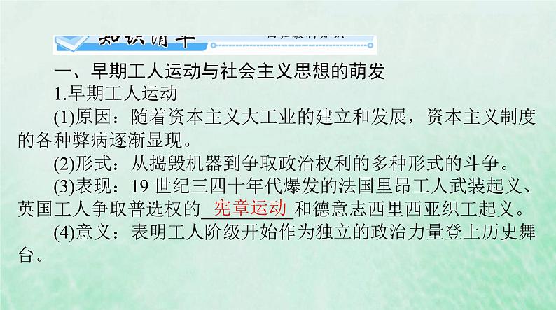 2024届高考历史一轮总复习必修中外历史纲要下第五单元第11课马克思主义的诞生与传播课件03