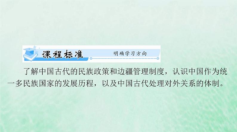 2024届高考历史一轮总复习选择性必修1第四单元第11课中国古代的民族关系与对外交往课件02