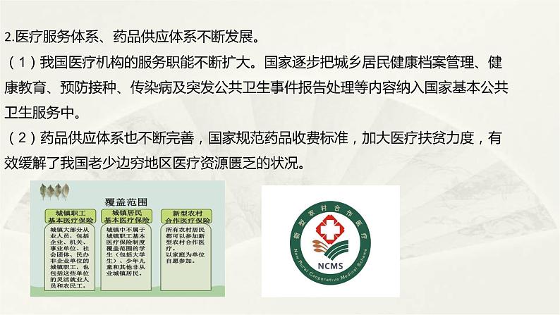 高二历史《经济与社会生活》第15课 现代医疗卫生体系与社会生活 课件07