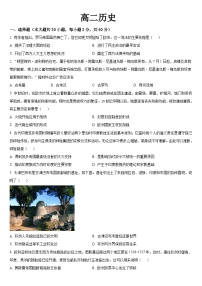 吉林省梅河口市第五中学2023-2024学年高二上学期开学考试历史试题