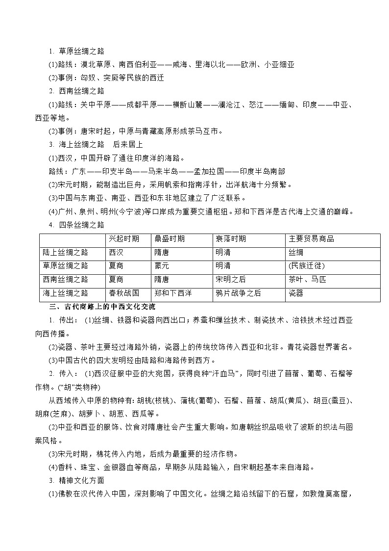 专题16  人类的商路、贸易与文化交流（解析版）-备战2023年高考历史一轮复习考点微专题（新高考地区专用）02