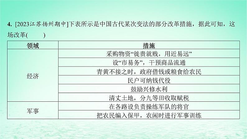 江苏专版2023_2024学年新教材高中历史第三单元辽宋夏金多民族政权的并立与元朝的统一单元测评课件部编版必修中外历史纲要上第5页