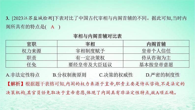 江苏专版2023_2024学年新教材高中历史第四单元明清中国版图的奠定与面临的挑战第12课从明朝建立到清军入关分层作业课件部编版必修中外历史纲要上第4页