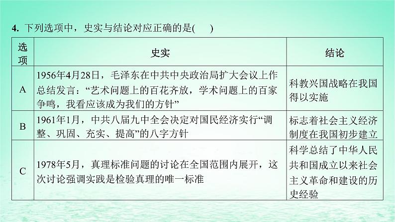 江苏专版2023_2024学年新教材高中历史第十一单元中国特色社会主义新时代单元培优练课件部编版必修中外历史纲要上第7页