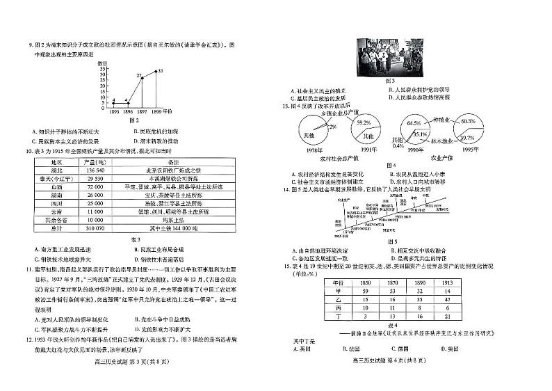 2024山东省新高考联合质量测评高三上学期开学联考历史PDF版含答案02