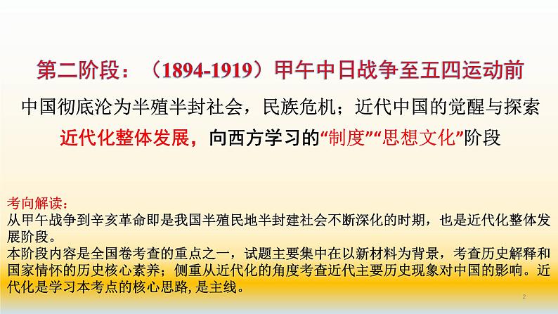 专题08 中国近代史（1894—1919）之政治部分-2022年高考历史精细大一轮复习优质备课课件（中国史）第2页