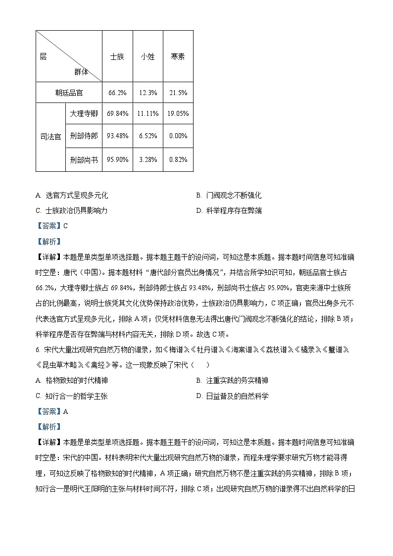江苏省扬州市高邮市2024届高三上学期开学考试历史试题含解析第3页