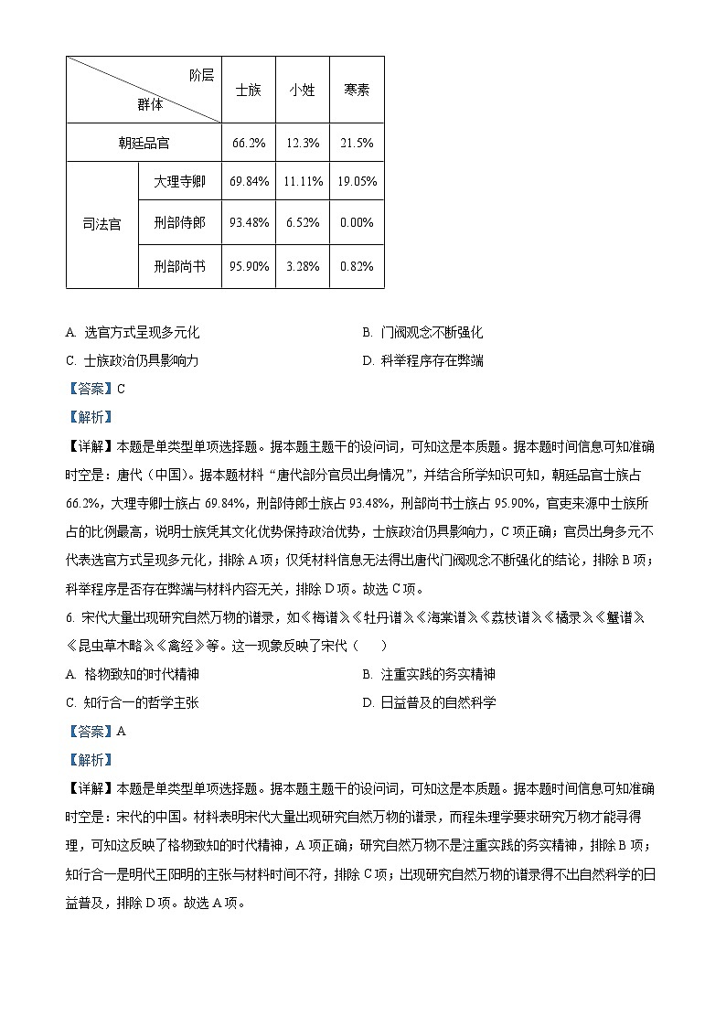 2024高邮高三上学期期初学情调研测试历史含解析03