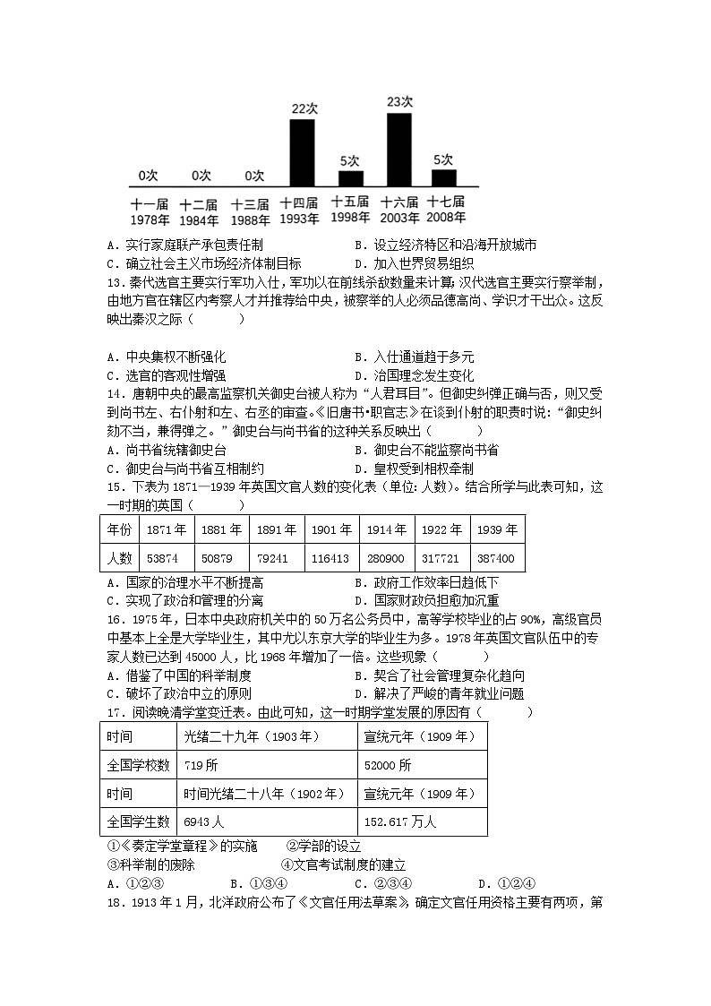 历史试卷第3页