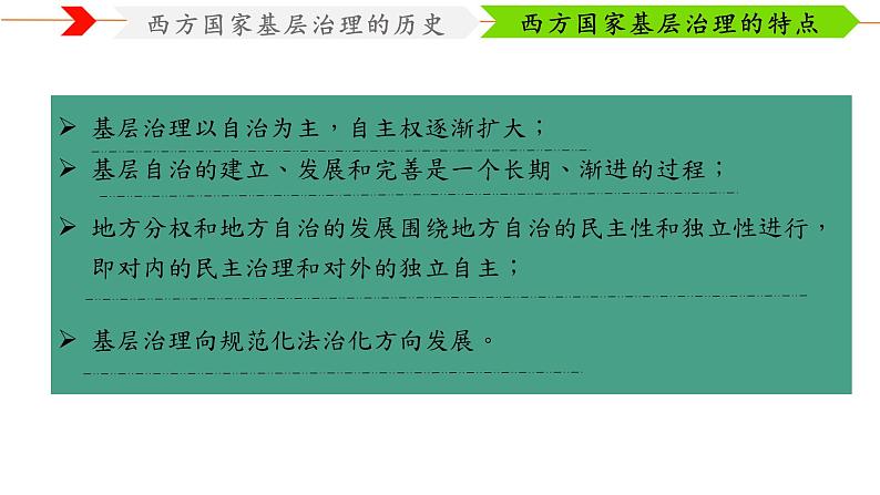 部编版高中历史选择性必修一第18课 世界主要国家的基层治理与社会保障课件PPT05