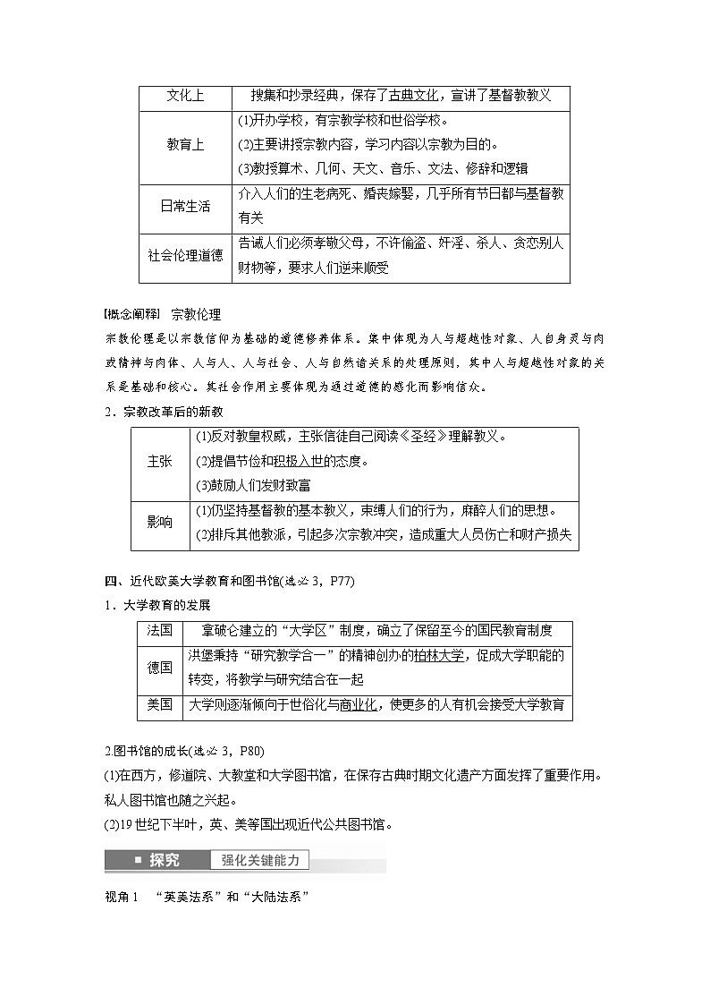 （部编版） 高考历史一轮复习学案板块7 第16单元 第50讲　近代西方的法律教化与文官制度（含解析）03