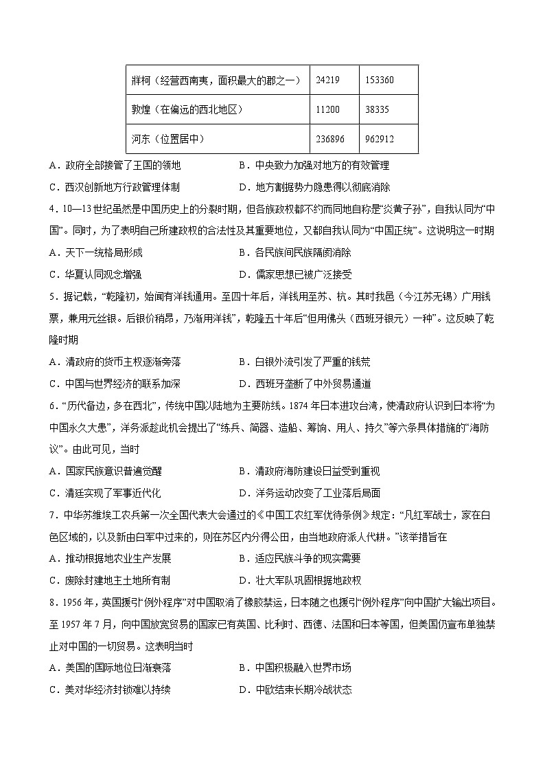 新高考历史模拟冲刺卷26（原卷版+解析版）第2页