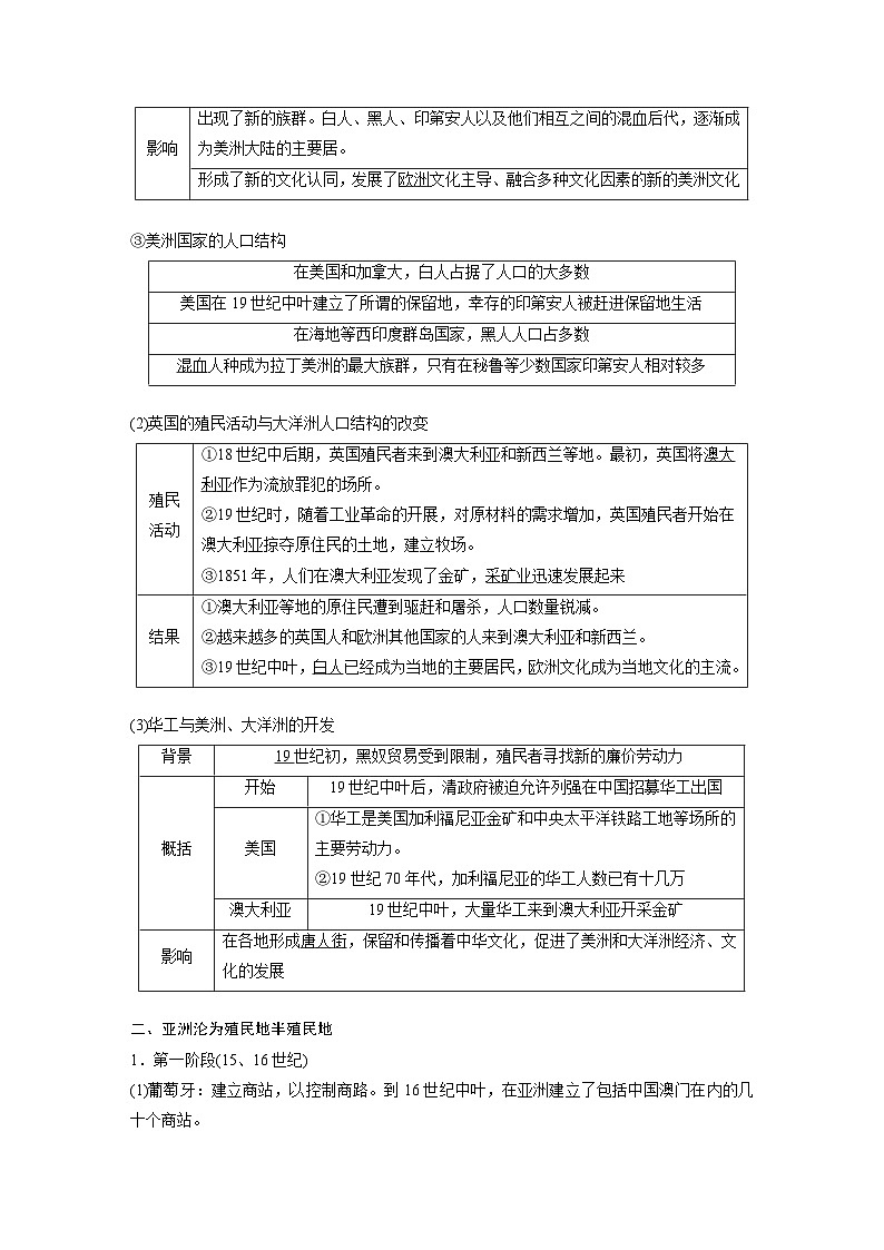 新高考历史一轮复习精品学案 第16讲 课题44　资本主义世界殖民体系的形成（含解析）03