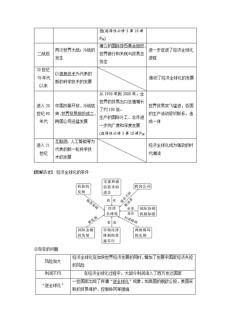 新高考历史一轮复习精品学案 第20讲 课题55　世界多极化与经济全球化（含解析）03