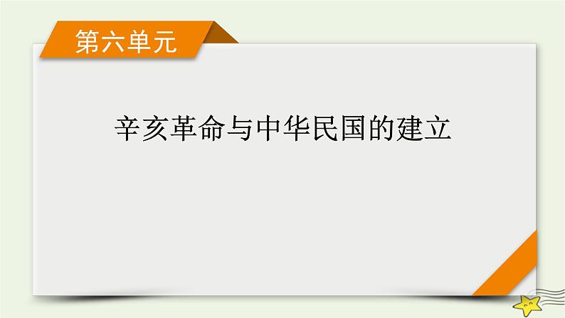 新高考高考历史一轮复习精品课件第6单元第16讲辛亥革命（含解析）01